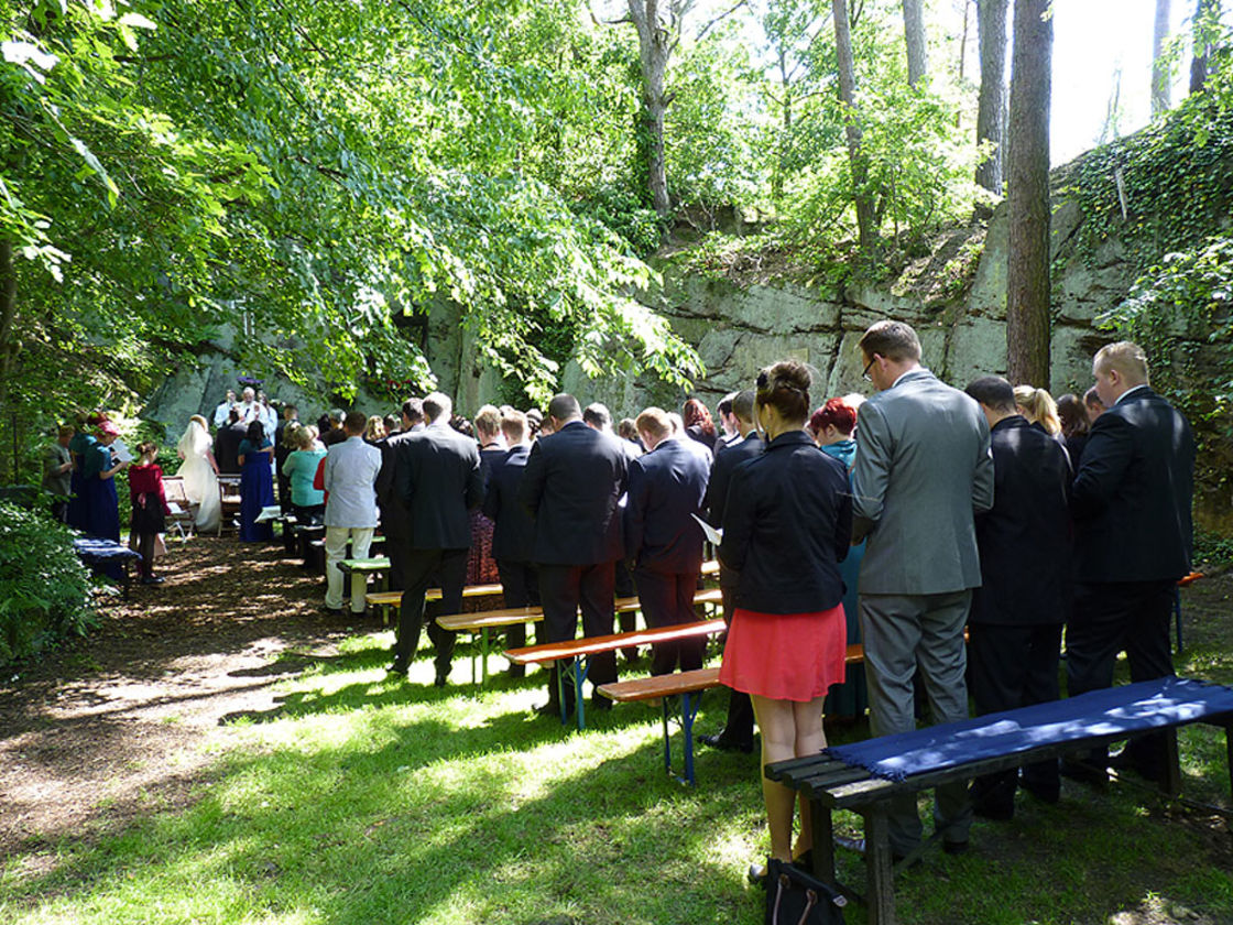 Die Fatima Grotte in Naumburg (Foto: Karl-Franz Thiede)